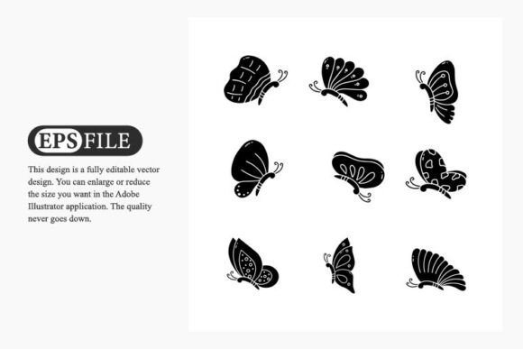 Download Butterfly Hand Drawn Solid Icon Vector - Butterfly hand drawn Collection