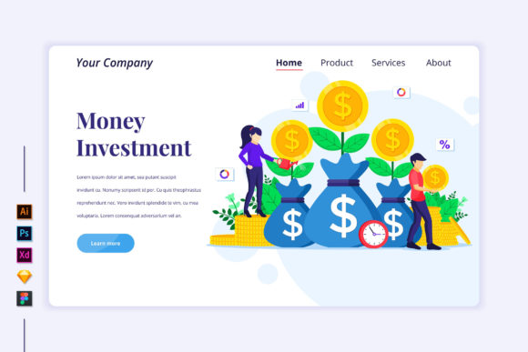 Download Money Investment Flat Illustration - Investment Collection