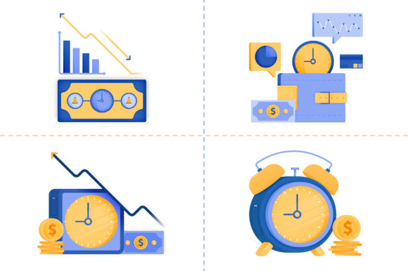 Download Logo Symbol Designs of Investment Time - Premium Bundle