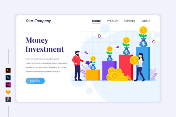 Download Money Investment Flat Illustration - Investment Collection