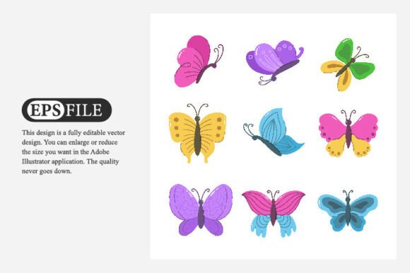 Download Butterfly Hand Drawn Vector Illustration - Butterfly hand drawn Collection