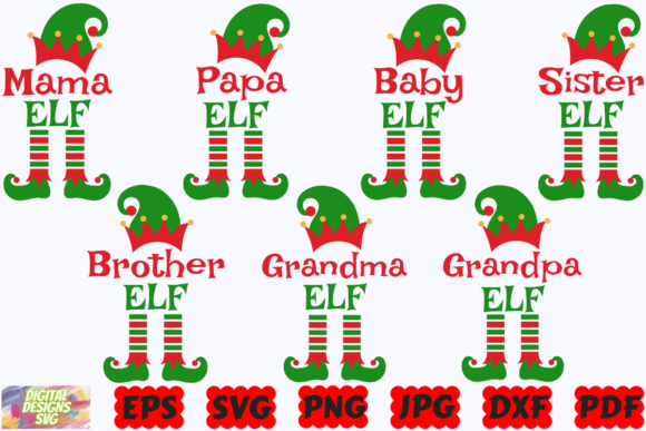 Download Elf Family SVG |Christmas Elf SVG | Elf - Family svg Collection